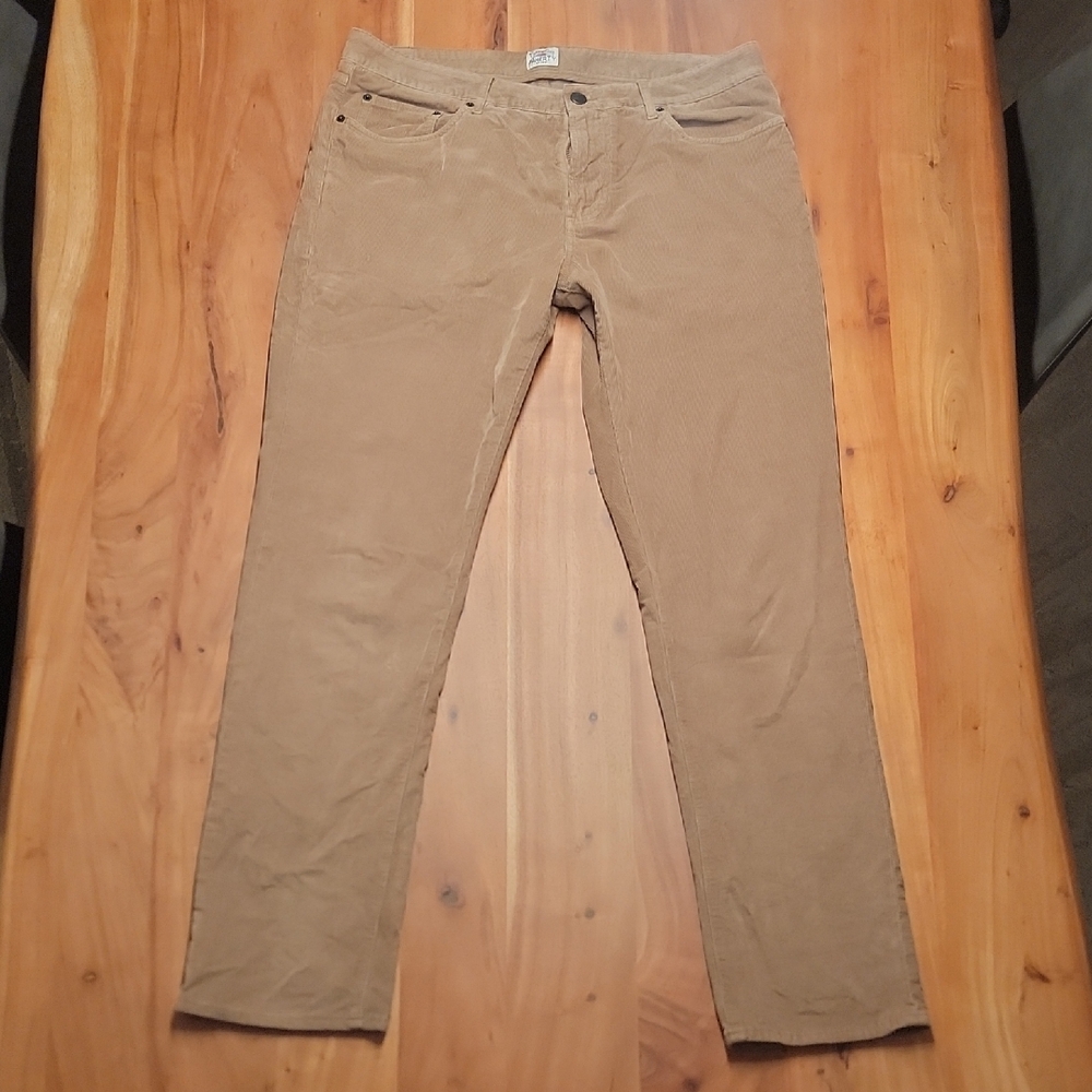 Faherty Tan Corduroy Pants 33x32 NWOT